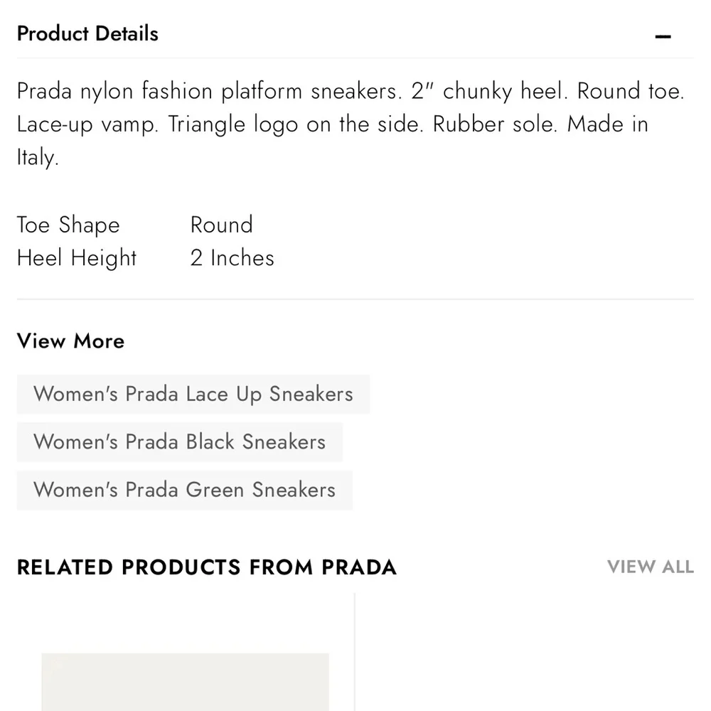 NWB PRADA***Nylon Lace-Up Mid-Top Sneakers****EU 39.5 US 9.5 $1020 - Picture 11 of 11